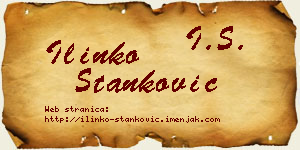 Ilinko Stanković vizit kartica